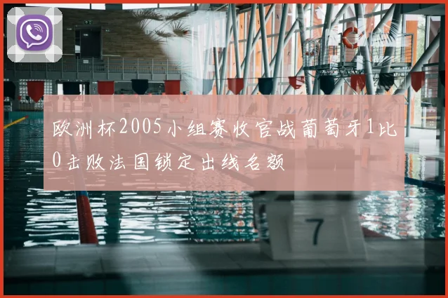 欧洲杯2005小组赛收官战葡萄牙1比0击败法国锁定出线名额